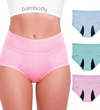 calzones menstruales absorbentes cómodos