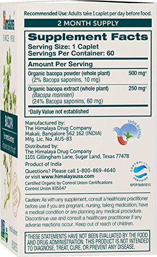 capletas vegetales de bacopa himalaya