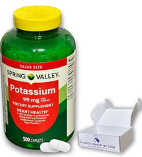 caplets de potasio 99mg para energía