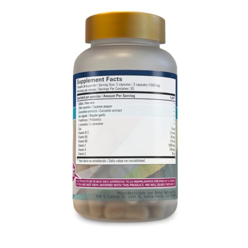 Cápsulas Betel Natural para alivio gástrico