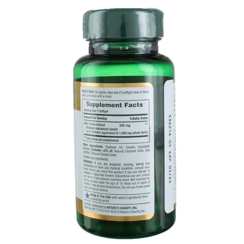 Cápsulas blandas de cardo mariano naturales