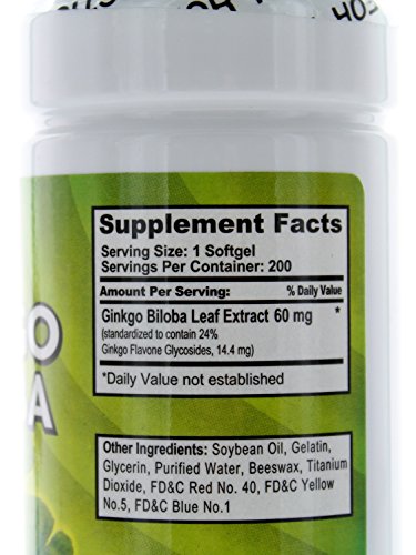 cápsulas blandas de Ginkgo Biloba