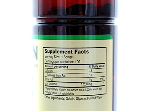 Cápsulas blandas de lecitina NCB 1200 mg