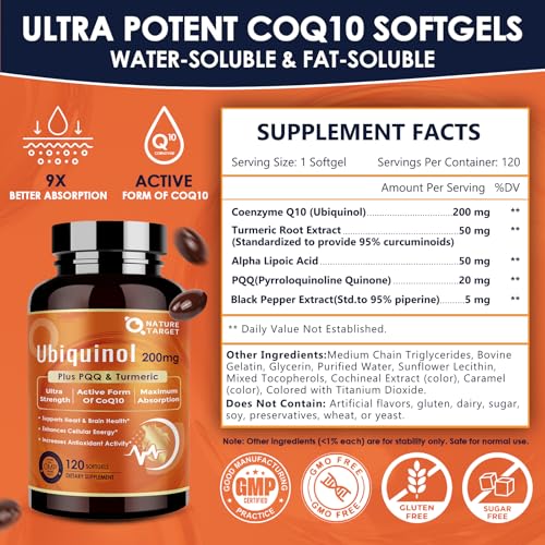cápsulas blandas de Ubiquinol efectivas