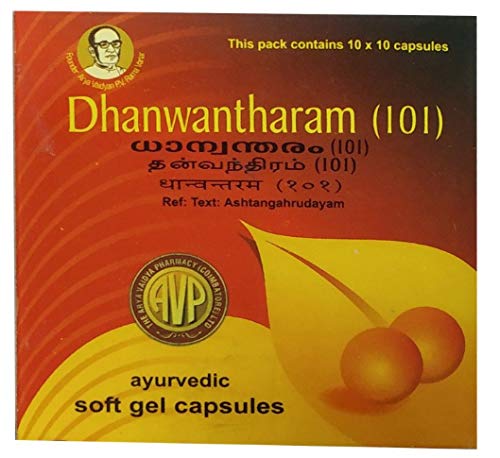 cápsulas blandas Dhanwantharam para salud