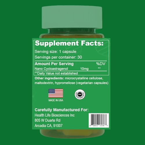 cápsulas de 10 mg para salud celular