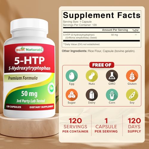 Cápsulas de 5-HTP para relajación