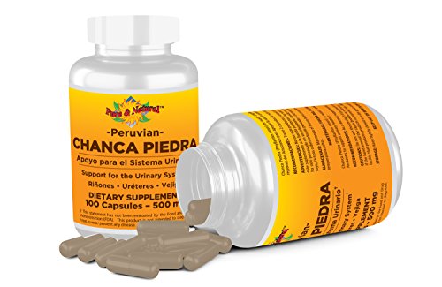 Cápsulas de 500 mg de Chanca Piedra