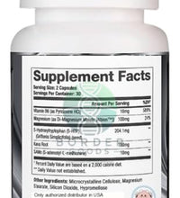 cápsulas de 5HTP con vitamina B6 y magnesio