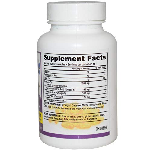cápsulas de aceite de borraja para salud cardiovascular