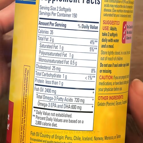 Cápsulas de aceite de pescado purificadas y sin mercurio
