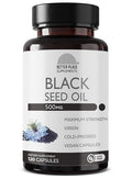 cápsulas de aceite de semilla negra veganas