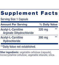 Cápsulas de Acetil-L-Carnitina libre de gluten