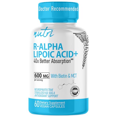Cápsulas de ácido alfa lipoico veganas
