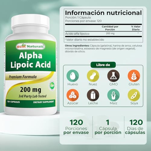 cápsulas de ácido alfa lipoico