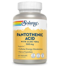 Cápsulas de Ácido Pantoténico Solaray