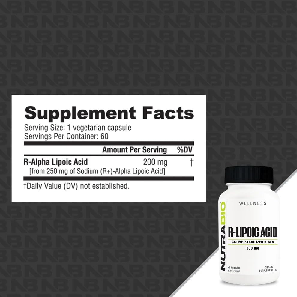 cápsulas de ácido R-lipoico para energía