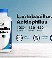 Cápsulas de Acidophilus de alta potencia