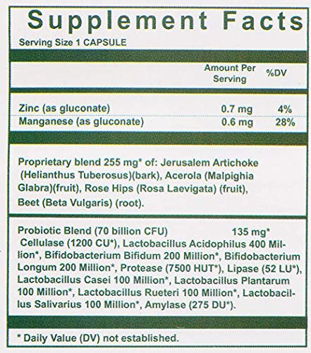cápsulas de acidophilus Nutri-West para salud
