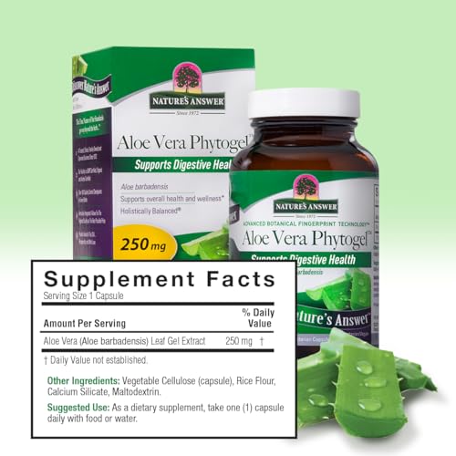 Cápsulas de Aloe Vera antisépticas