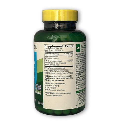 Cápsulas de Ashwagandha KSM 66 con 1300mg por porción