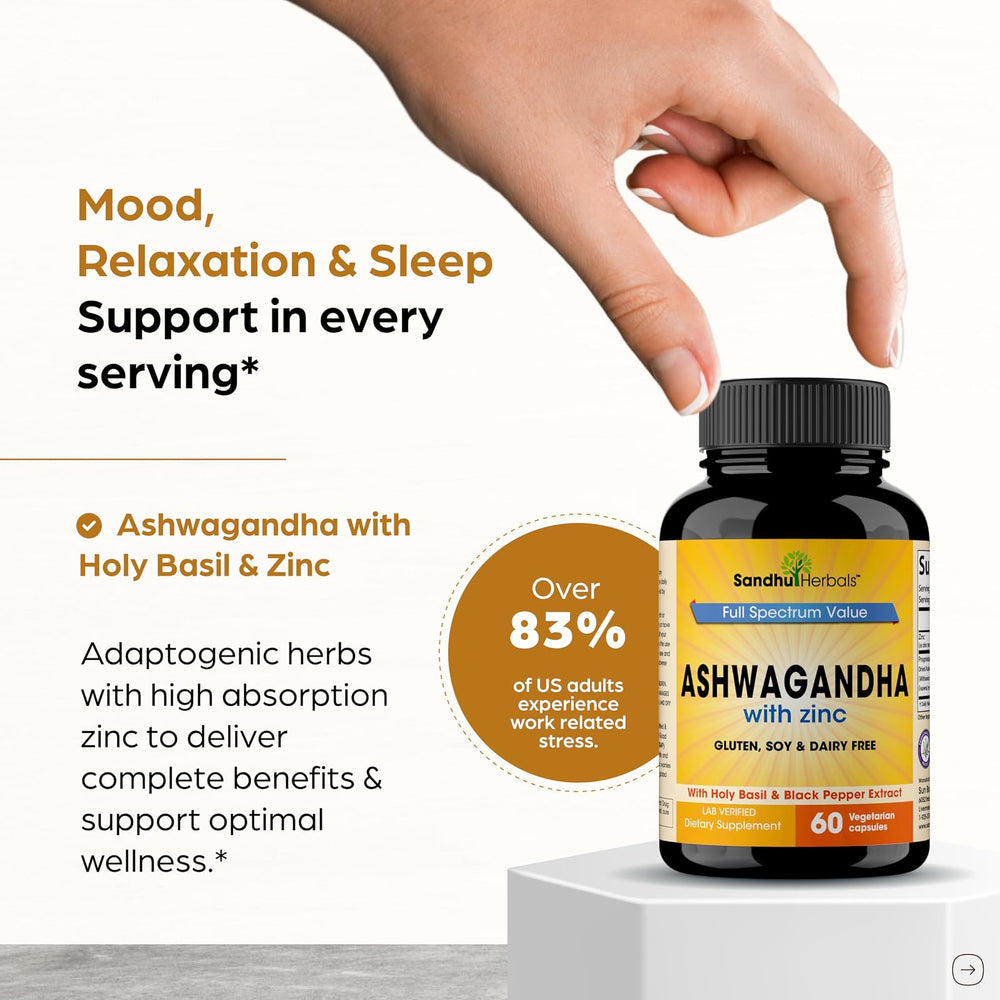 Cápsulas de Ashwagandha SANDHUHERBALS