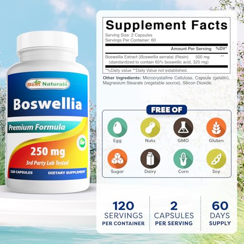 Cápsulas de Boswellia para aliviar el dolor