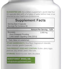 Cápsulas de bromelina para salud intestinal