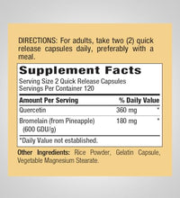 Cápsulas de bromelina para salud