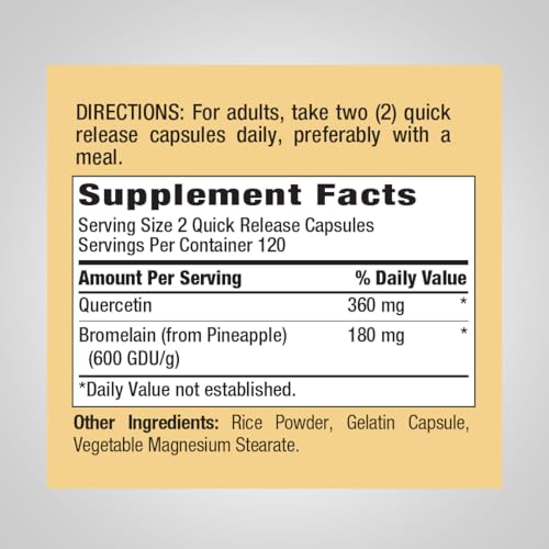 Cápsulas de bromelina para salud