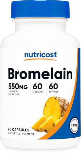 Cápsulas de bromelina veganas Nutricost