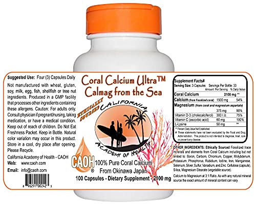 cápsulas de calcio coral beneficios para huesos