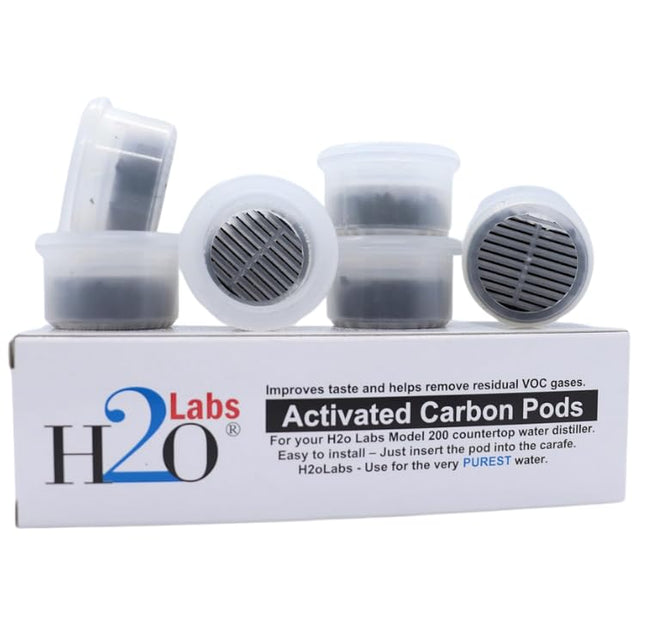 cápsulas de carbón activado para agua