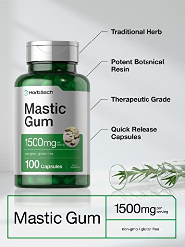 Cápsulas de chicle de mástic sin gluten