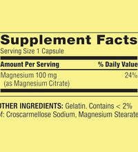 Cápsulas de Citrato de Magnesio 100mg