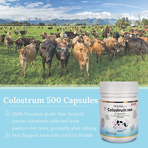 Cápsulas de colostrum alimentado con pasto