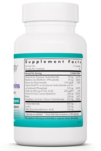 Cápsulas de Complejo B NutriCology