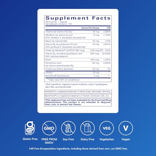 Cápsulas de Complejo B Pure Encapsulations
