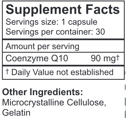 Cápsulas de CoQ10 energizantes