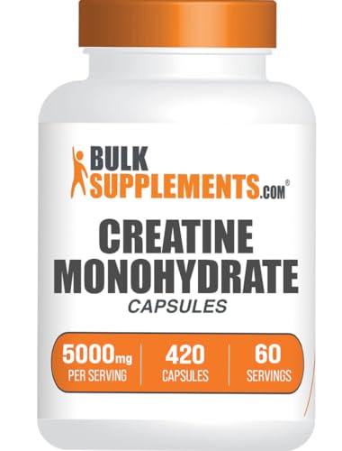 Cápsulas de creatina para aumentar energía