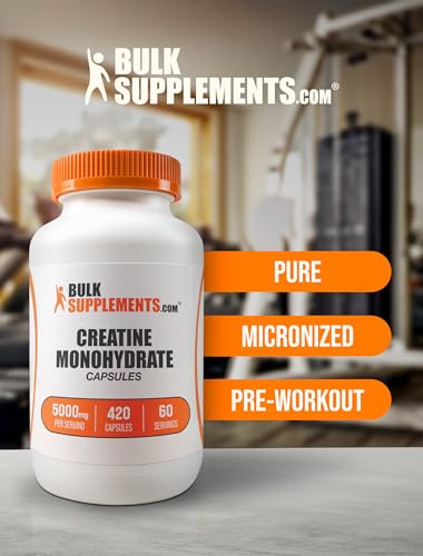 Cápsulas de creatina para entrenamiento intenso
