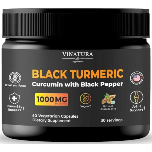 Cápsulas de cúrcuma negra 1000mg