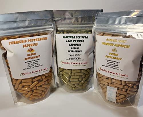 cápsulas de cúrcuma y jengibre