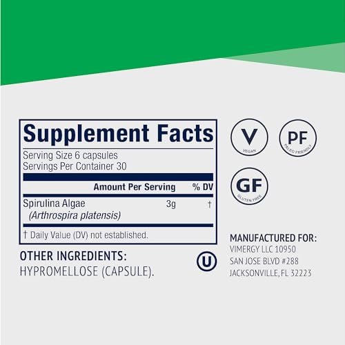 cápsulas de espirulina para energía
