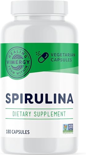 cápsulas de espirulina veganas