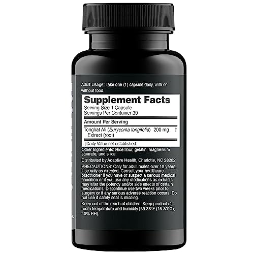 Cápsulas de Eurycoma Longifolia para energía