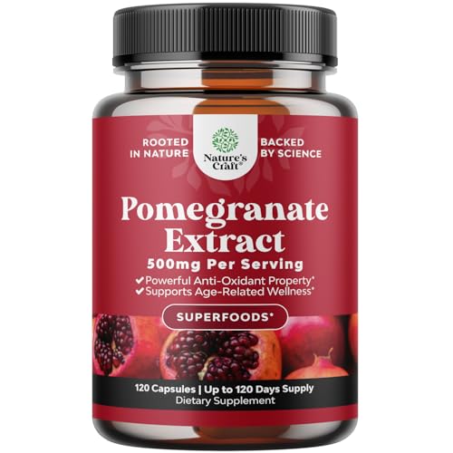 cápsulas de extracto de granada antioxidante