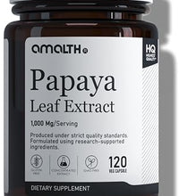 cápsulas de extracto de papaya