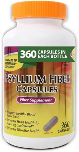 cápsulas de fibra psyllium para digestión