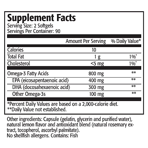 cápsulas de gel omega-3 Res-Q para el corazón